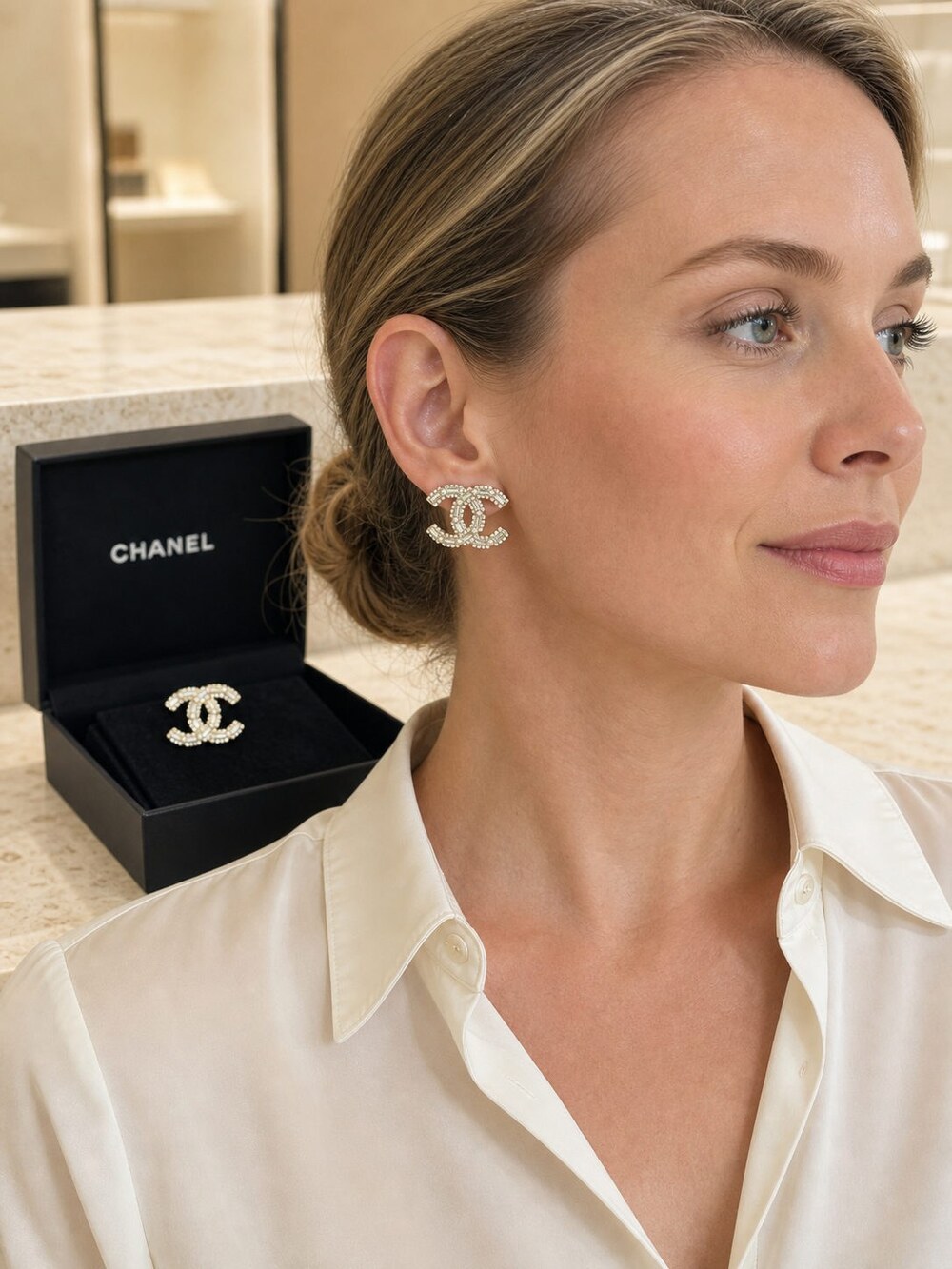 CHANEL Classic Parisian Earrings Style 12 | New with Box - Picture 9 of 9
